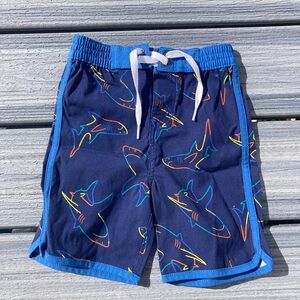 NWOT HANNA ANDERSSON - Shark Board Shorts Toddler Swimsuit - 2T
